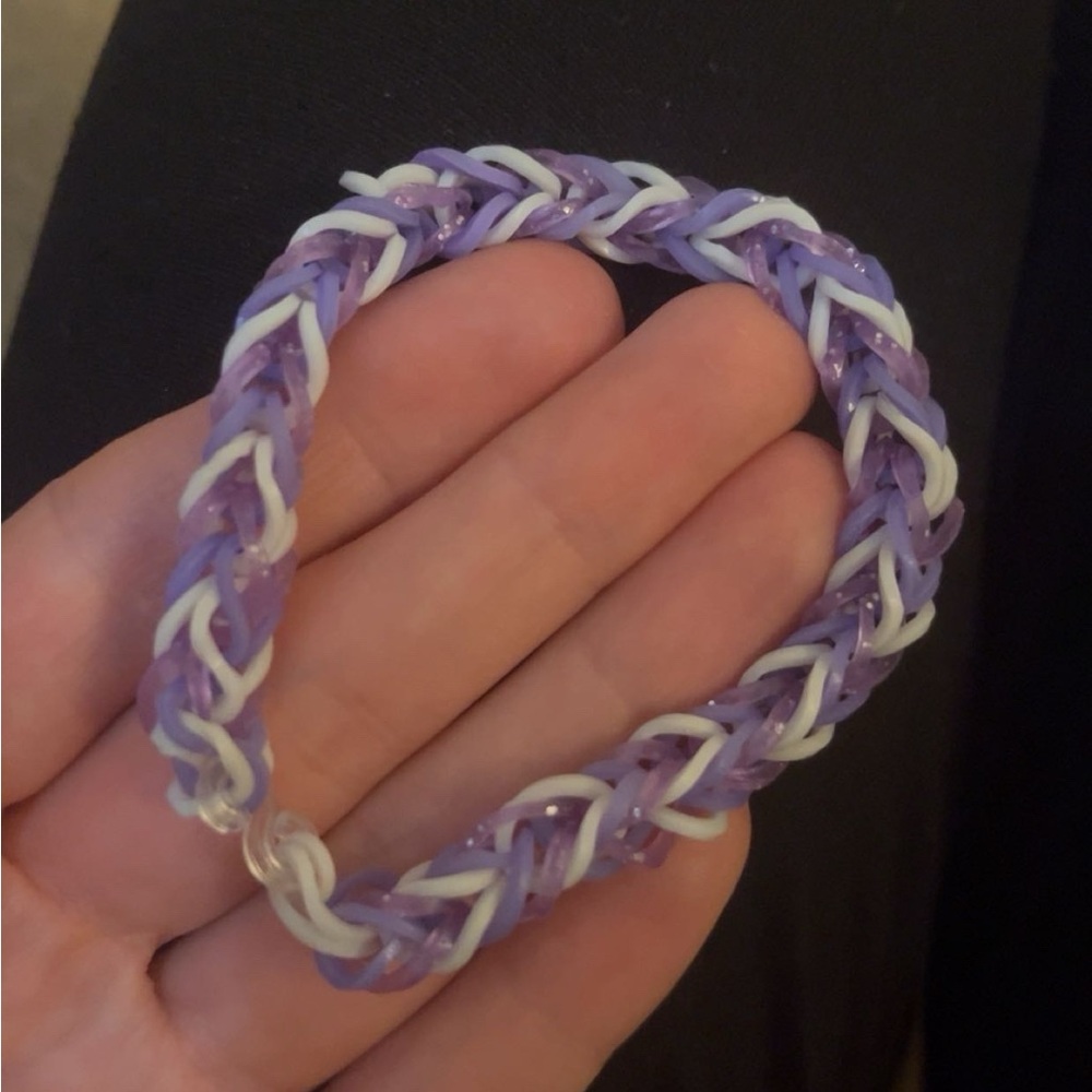 💝Free WITH PURCHASE ONLY: Purple & White Jelly Bracelet💝